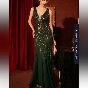 Bodycon Sequin Mermaid Maxi Dress